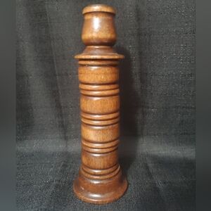 Vintage MCM Homeco 8" candlestick 4 built-in napkin rings